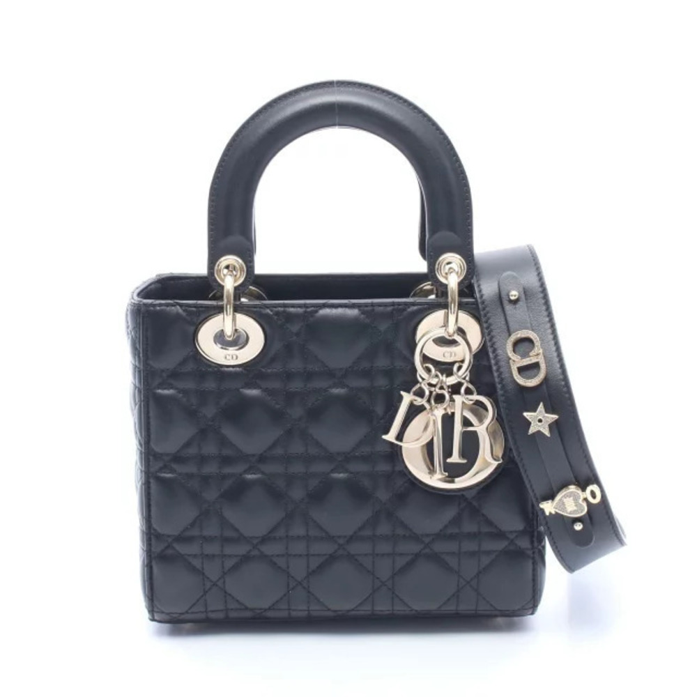Christian Dior LADY MY ABCChristian Dior Handbag Leather Bag Black